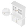 1:12 Dollhouse Cabinet Wooden Simulated Miniature Kitchen Furniture Decoration AccessoriesWhite