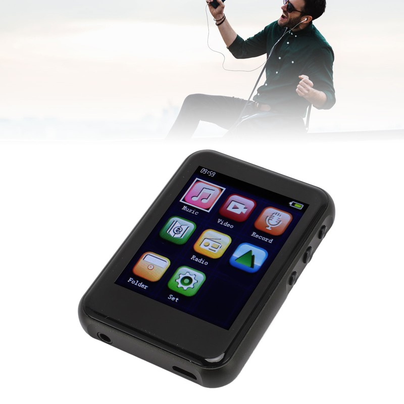 1.5 Inch Portable MP3 Player Capacitive Touch Control AI Noise