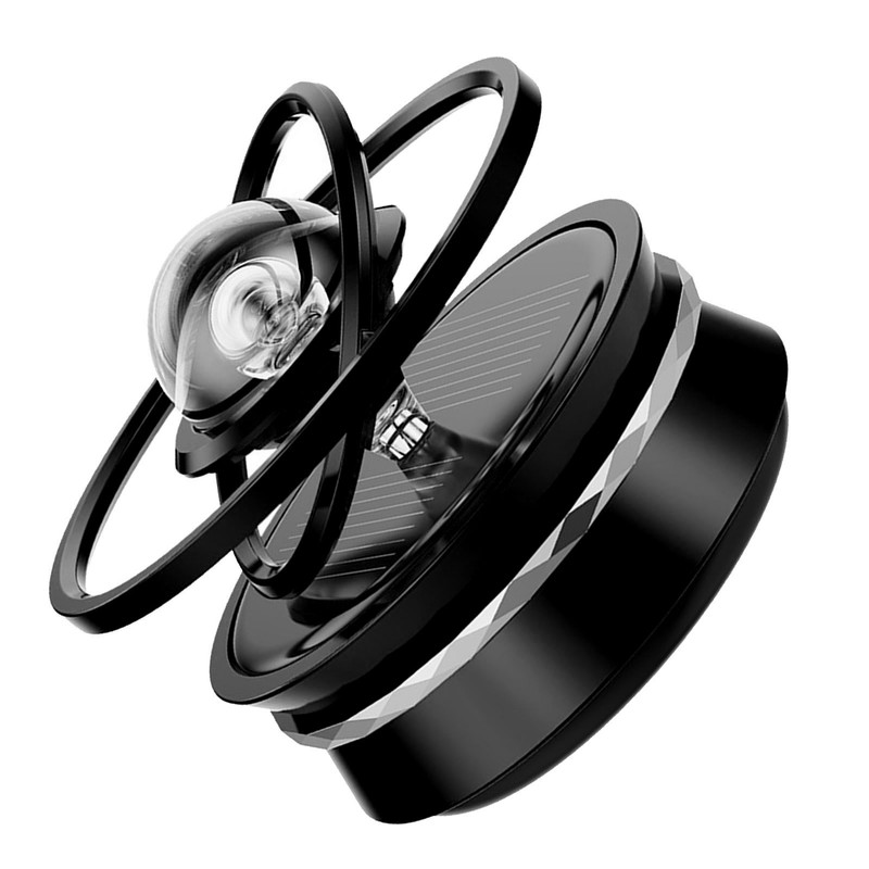 Car Aromatherapy Solar Energy Suspended Crystal Ball Rotating Car Aroma