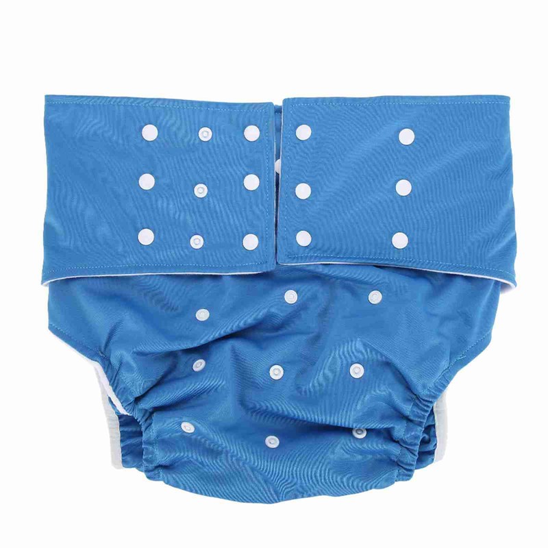 Washable Adult Pocket Nappy Cover Adjustable Reusable Diaper Cloth Dark