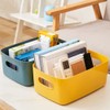 Yngffb Set of 3 Small Plastic Storage Baskets, Office Home