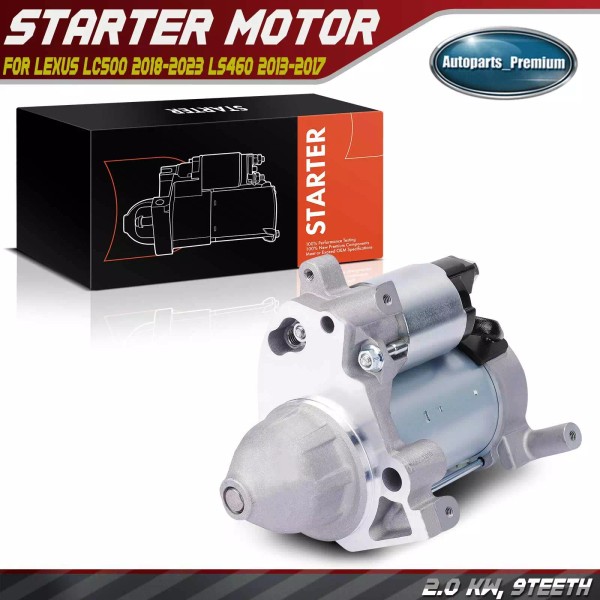 Unbranded New Starter Motor for Lexus LC500 2018-2023 LS460 2013-2017