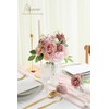 Floroom Dusty Rose Artificial Flowers Fake Roses Peonies and Greenery