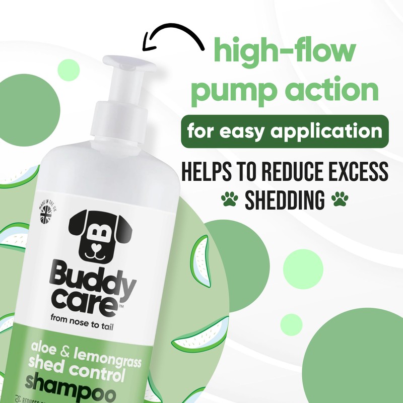 Shed Control Dog Shampoo by Buddycare | Aloe & Lemongrass