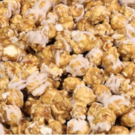 Gourmet Cinnamon Swirl Popcorn by Its Delish, 2 lbs Bulk Bag, – Festive Caramel Air Popped Sweet Crunchy Popcorn with White glaze Corn Snack, Parties – Gluten Free, Vegan, Kosher