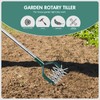 Yeelor Rotary Cultivator Tiller Adjustable S/S Handle Rotary Tiller with
