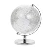 Lesser & Pavey Vintage Rotating Silver & White World Globe