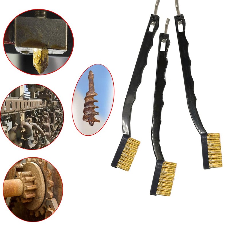Wire Brush Set Small Wire Brushes with Bristles Made of