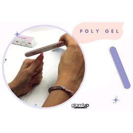 Glam'Up Paris - Poly Gel Semi-Permanent - Extension Gel in Tube - Builder Gel for UV Nails - Art Design for Nails - Easy to Use - Long Lasting - Light Pink