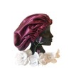Agasti Handmade Fully Reversible Luxuries Pure Satin Hair Bonnet satin