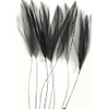 Black Stripped Hackle Feathers - Fascinators, weddings.4 inches approx x
