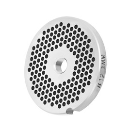 BOLEXINO #12 Stainless Steel 1/8" Meat Grinder Plate, Heavy Duty 3mm Fine Plate for Franks, Hot Dogs