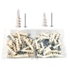 ISPINNER 100pcs Plastic Self-Drilling Drywall/Hollow-Wall Anchor Kit with Screws (2