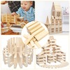 PWGHWG Pack of 40 Craft Wooden Blocks Craft Blocks 110