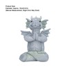 Small Dinosaur Sculpture Meditated Statue Home Ornament for Garden Tree