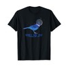 Stellar Jay Space Bird Funny Clever Bird Watcher Twitcher T-Shirt