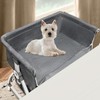 Bedside Cosleeper Pet Dog Bed, Raised Dogs Bed 27''-32'' Adjustable