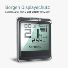 Borgen E-Bike Screen Protector for Bosch Intuvia 100 Display – Protection Against Dust, Stones and Water – Protective Display Case E-Bike Accessories