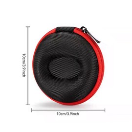 Ldirect Travel Watch Box Portable Watch Case Single Wristwatches Watch Box with Zip for Wristwatches and Smart Watch up to 50 mm (Red) Pack of 2