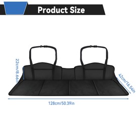 SYWAN Car Rear Seat Mattress Extension Plate, Foldable Car Mattress Portable Mattress for Sleeping, Increase Travel Space Mattress Accessories for SUV, Trunk, Model Y/3 (Black)