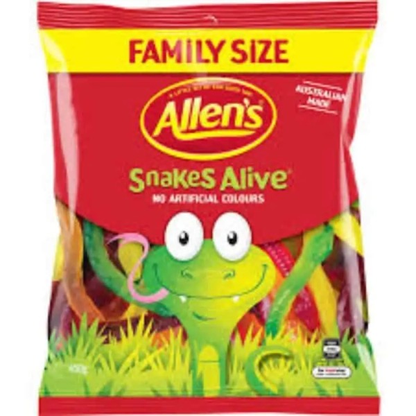 Allens Snakes Alive Family Size 405g