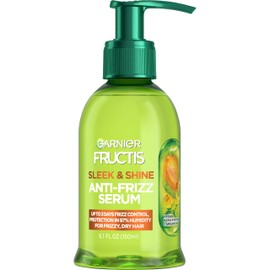 Garnier Garnier Fructis Sleek & Shine Anti-Frizz Serum for Frizzy, Dry Hair, Argan Oil, 5.1 Fl Oz, 1 Count (Packaging May Vary)