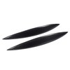 2pcs Carbon Fiber Headlight Eyebrows Left Right Glossy 3K Twill