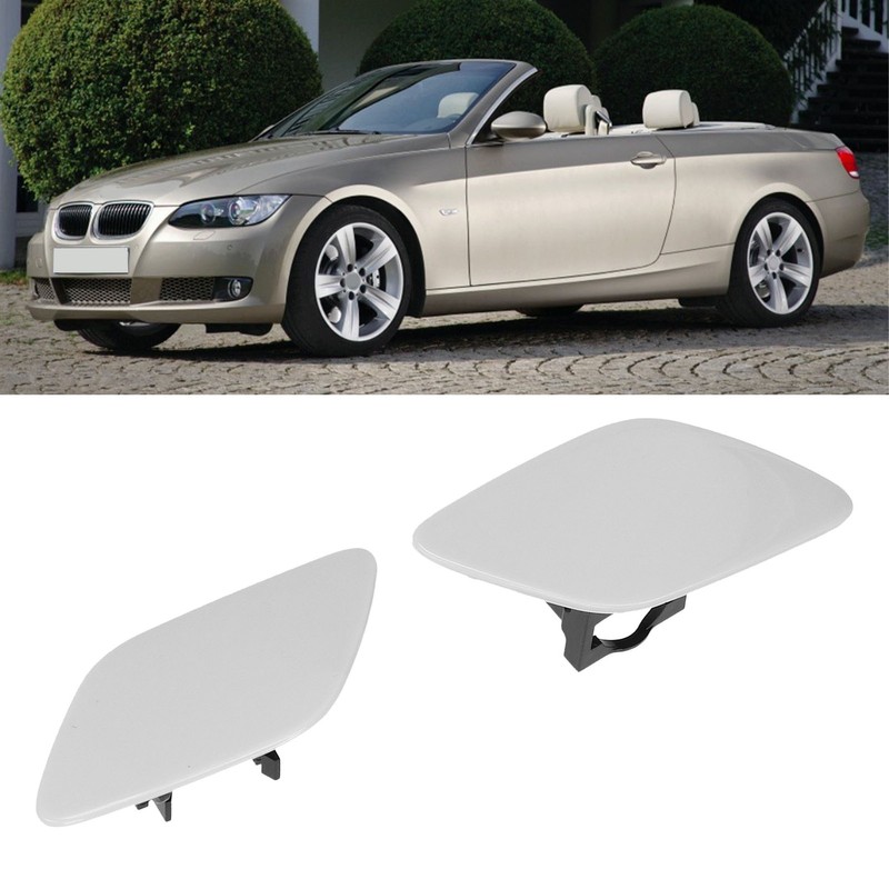 2PCS Headlight Washer Cover 61677171660 for 328i Base 2‑Door Convertible