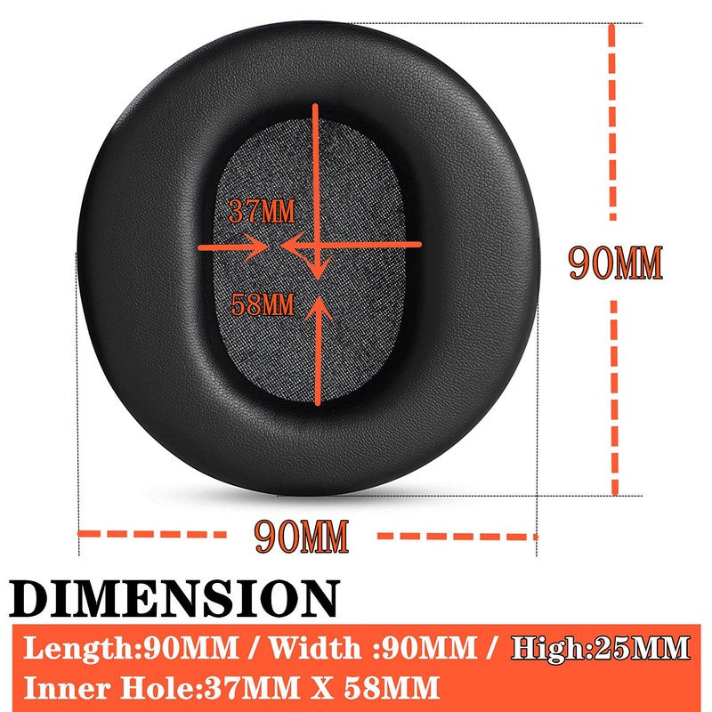 YunYiYi E50BT S500 Replacement Ear Pads Compatible with JBL Synchros