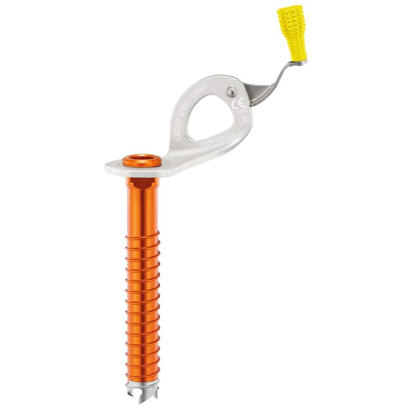 PETZL, Laser Speed Light, Ultralight Ice Screw With Integrated Handle,
