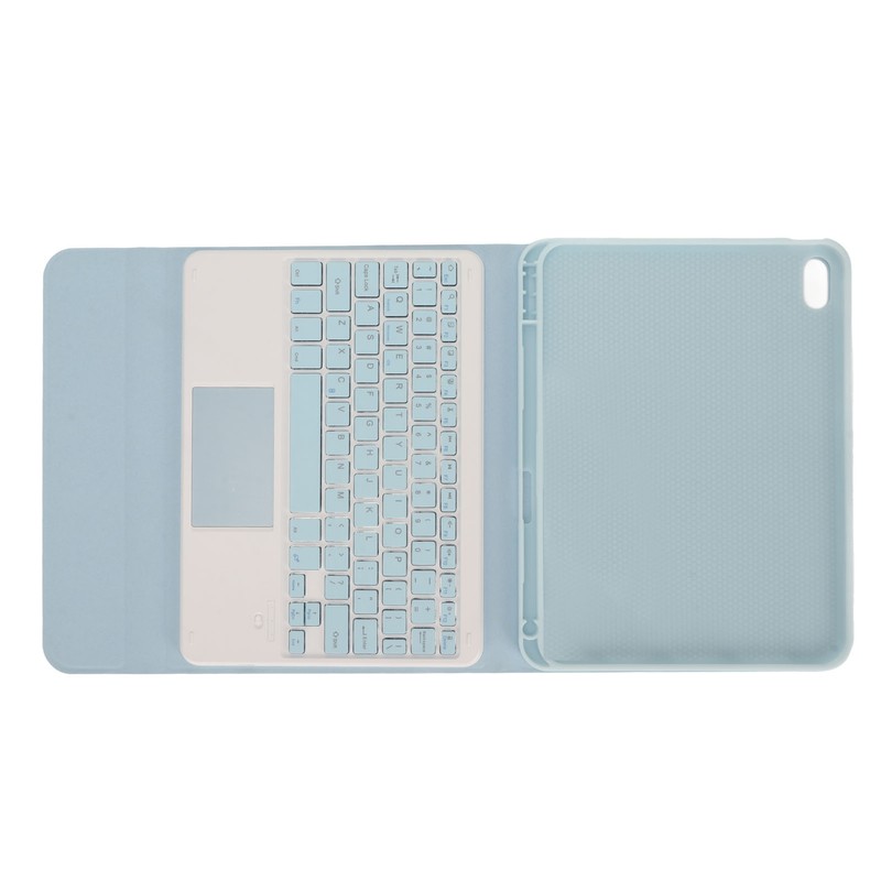 Tablet Case with Magnetic Keyboard Pencil Holder Touchpad for IOS
