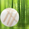 100Pcs Disposable Wooden Forks Natural Two Claw Disposable Fruit Forks