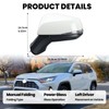 Left Driver Side Mirror Compatible with Toyota RAV4 2019 2020