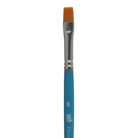 Princeton Select Artiste Flat Shader Brush, Synthetic, Short Handle, Size 8, 1 Count