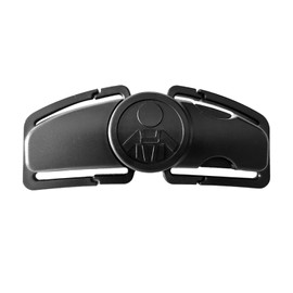 Universal Child Car Seat Chest Harness Clip Universal Safer Belt Clip Buckle Lock Stroller Chest Clip Adjustable Guard for Baby and Kids (Chest Clip and Pad Set-Black)