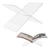 Ranjaner Acrylic Book Stand Clear X-Shaped Holder for Cookbook Reading