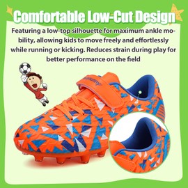 Kids Soccer Cleats Boys Girls Soccer Shoes Zapatos De Futbol para Niños Youth Outdoor Football Shoes Kids Baseball Boots Tacos De Futbol para Niños Turf Low Top Football Cleats