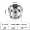 PATIKIL G1/2 to M22 x 1.0 Tap Adapter Chrome Plated