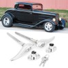 Akozon Car Outside Locking Door Handles Stainless Steel Fit for