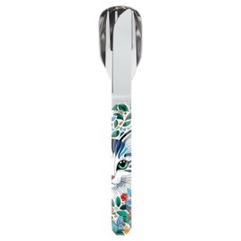 Akinod Magnetic Cutlery 12:34 Cat - Fork + Knife + Spoon - Stainless Steel - Magnetic Connection - Compact, Durable & Elegant for Travel