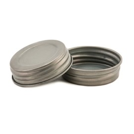 Olde Tyme Regular Mouth Canning Jar Unlined, Pewter (Pack of 2)