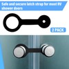 Barydat RV Door Latches Straps RV Shower Door Latch Straps