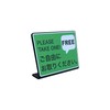 Take Your Own Tabletop Plate Sign | Size: 74x52mm |