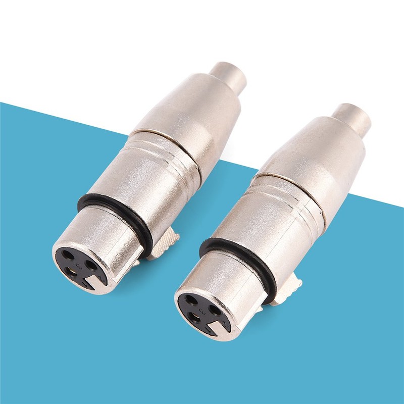 Socobeta XLR 3 Pin Female to (Compatible with) RCA Female