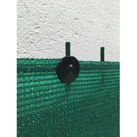 GRIPNET Clips for Garden Privacy net to Rigid Fence Panels (Wire Diameter 5mm (3/16'') | UV-Treated, 30 Pack, Color Black.