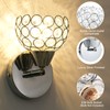 Crystal Wall Sconces Modern Wall Lamp E26 Socket Round Bedroom