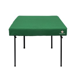 plusvivo Game Table Cover, Card Table Covers Fitted Square Felt Table Cover for Games Machine Washable - for Poker, Bridge, Mahjongg, Board Game Folding Table 36" X 36" Green