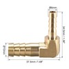 sourcing map Hose Adaptor Brass 90 Degrees 10 mm to