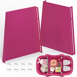 PoYang Dividers for Large Simple Modern Bag Accessories 2 Pack, Lightweight Metal Divider Tray for Simply Modern Getaway Tote, Sturdy & Waterproof Beach Tote Bag Organizer Insert, Malibu Pink