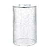 Skelang Crackle Lip-less Glass Lamp Shade, Cylindrical Light Cover with